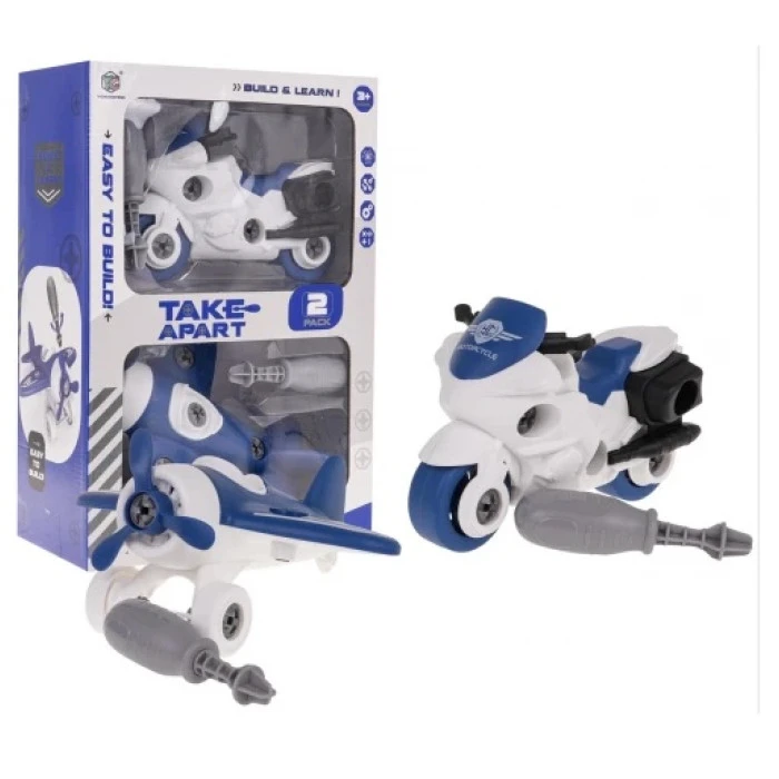 Детский набор из самолета и мотоцикла Ramiz ZAU.YC426-5A