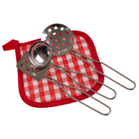 Детские металлические цветные кастрюли + аксессуары