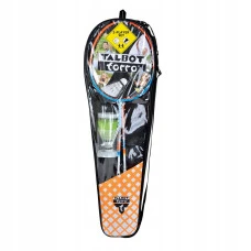 Ракетки для бадминтона Talbot-Torro 42 Attackers 449411, оранжево-голубые.