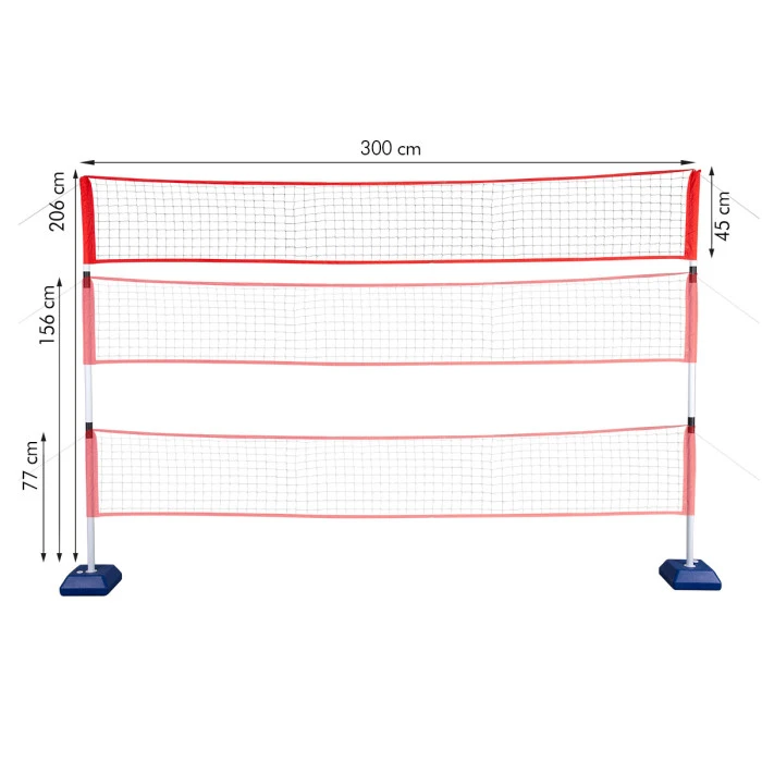 Набір для бадмінтону, тенісу та волейболу NILS NT0300
