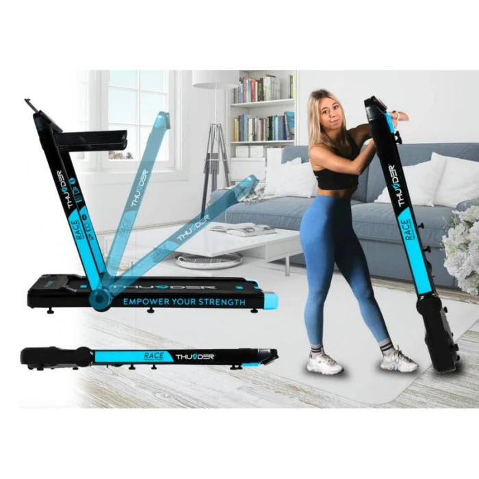 Бігова доріжка електрична THUNDER RACE-BLUE
