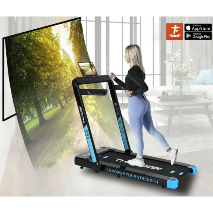 Бігова доріжка електрична THUNDER RACE-BLUE