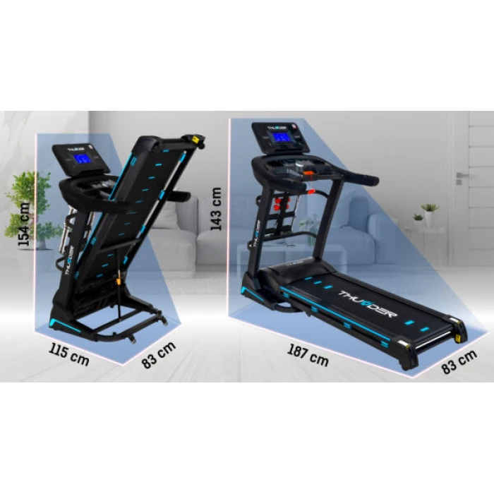 Бігова доріжка електрична THUNDER CORE-DS-BLACK