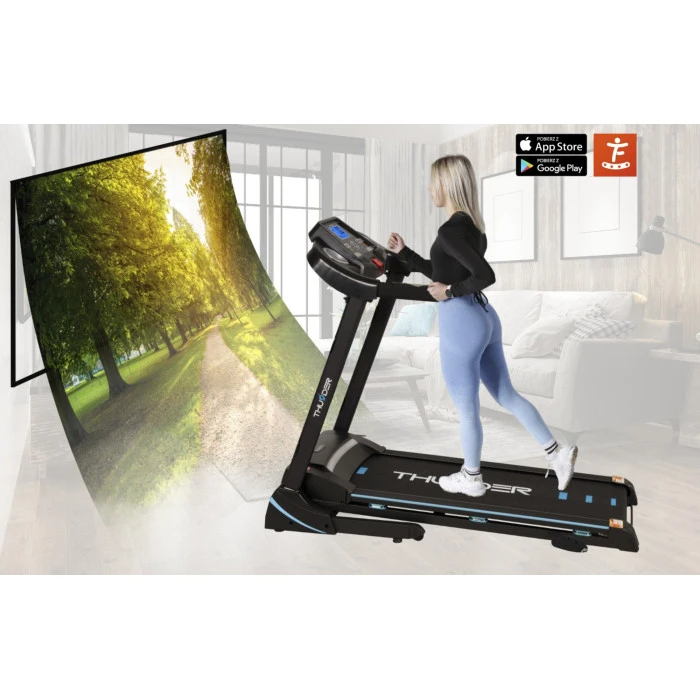 Беговая электрическая дорожка THUNDER ICON-BLACK