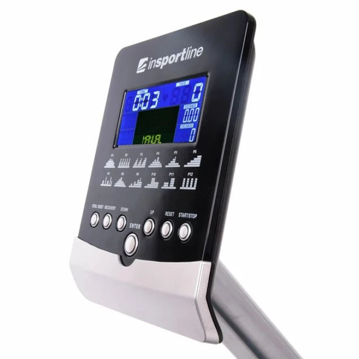 Гребной тренажер магнитный InSPORTline RW60 + нагрудный черный ремень