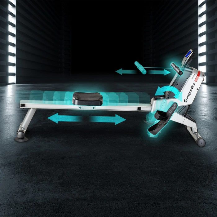 Гребной тренажер электромагнитный inSPORTline Yukona серый