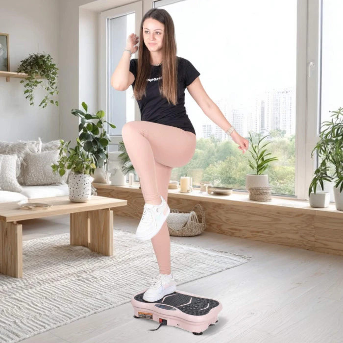 Вибрационная платформа inSPORTline Maviro розовая