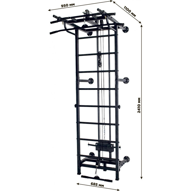 TOTALFIT Лестница гимнастическая KRAFT SYSTEM 3 в 1 белая