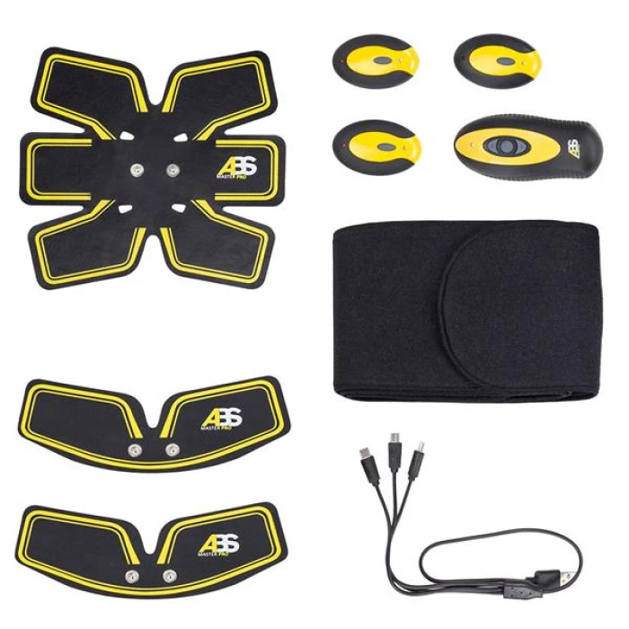 Электростимулятор мышц живота ABS Master Pro – черно-желтый