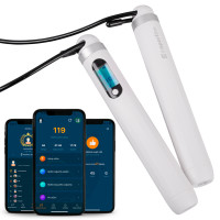 Умная скакалка с bluetooth inSPORTline Jumpsmart - белый