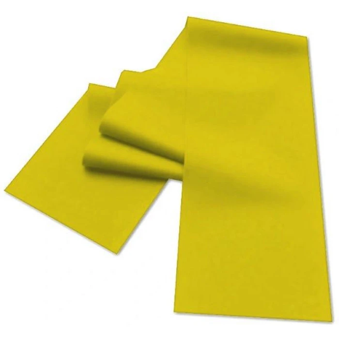 Тренировочная лента для упражнений MASTER 120 x 15 x 0.4 мм- желтая