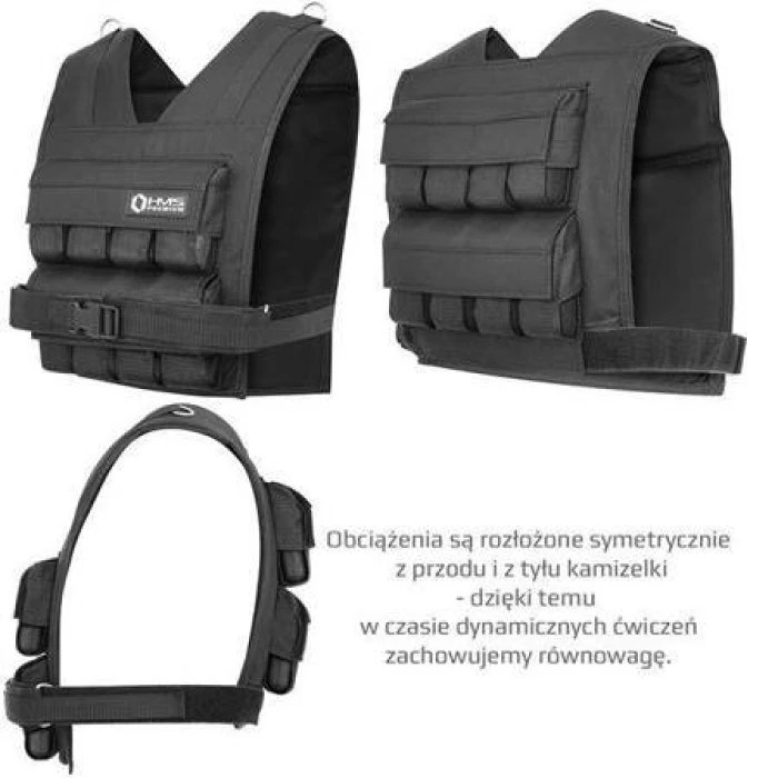 Весовой жилет KTO30 30 KG HMS PREMIUM - 30 кг/черный