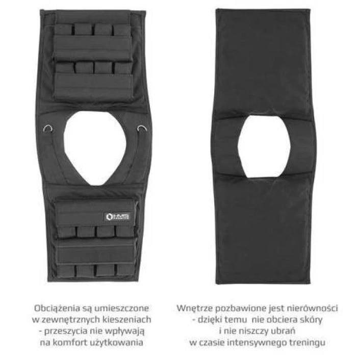 Весовой жилет KTO30 30 KG HMS PREMIUM - 30 кг/черный