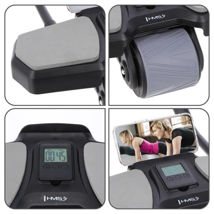 Колесо для тренування м'язів пресу HMS KA10 чорний