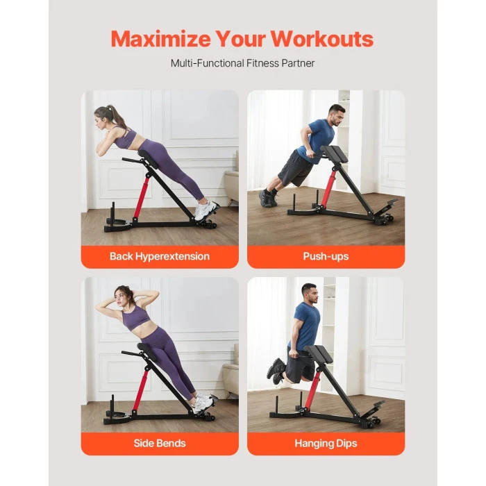 Багатофункціональна лава VEVOR 5030, чорно-червоний