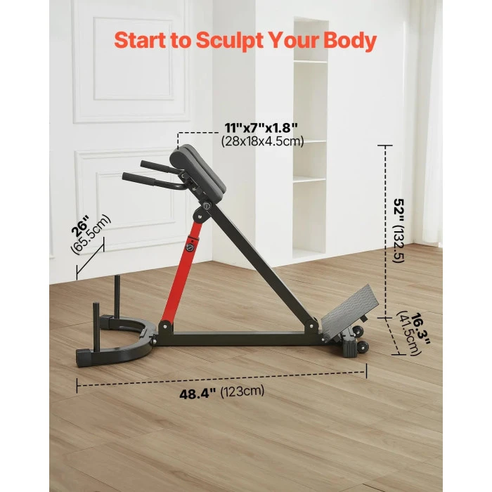 Багатофункціональна лава VEVOR 5030, чорно-червоний