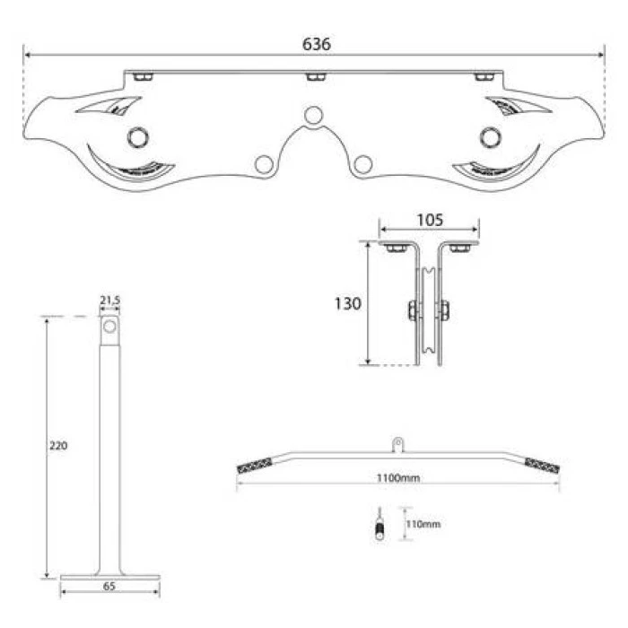 Верхняя тяга на потолок до 120 кг. K-Sport KSH013