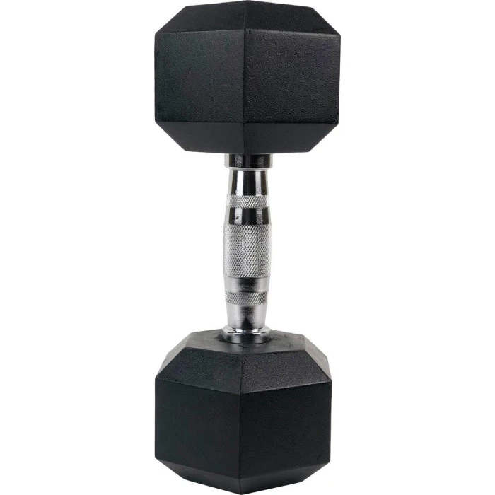 Гантель UnderFit UF45 прорезиненная 1 х 10 кг.