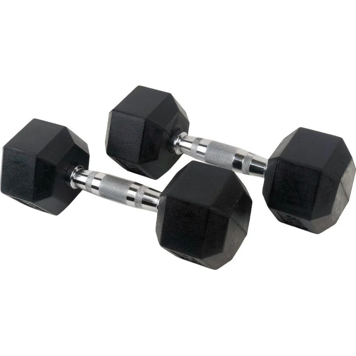 Гантель UnderFit UF45 прорезиненная 1 х 10 кг.