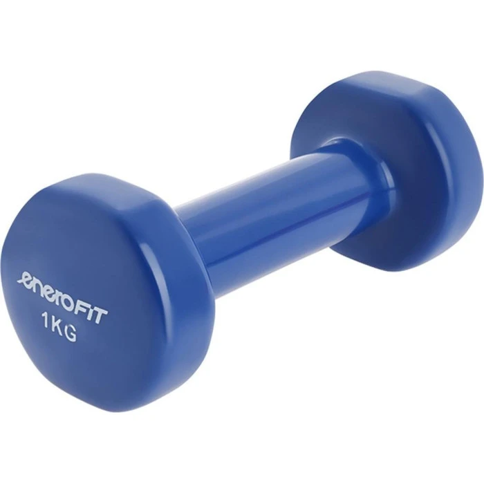 Гантелі вінілові ENERO FIT VDB зі стійкою, 7 кг