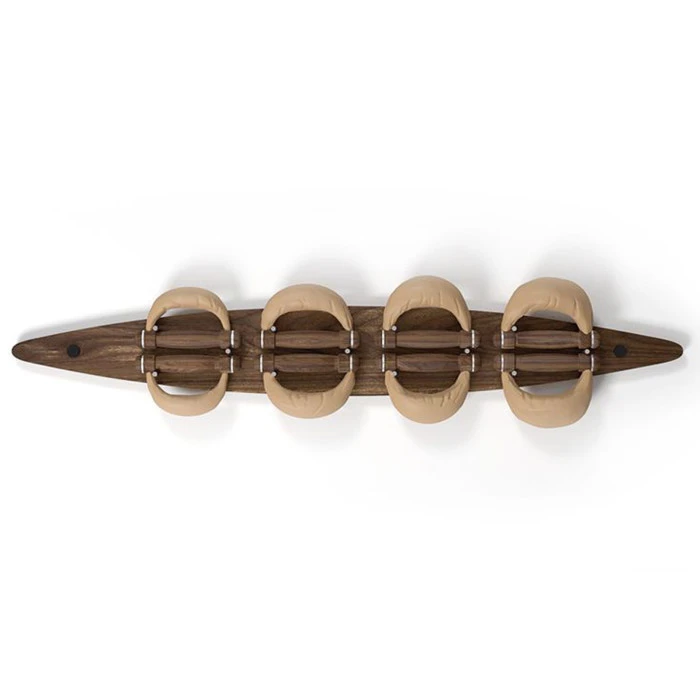 Гантели с подставкой NOHrD SwingBel Board 2-8 Kg Set Classic Nature Walnut Leather