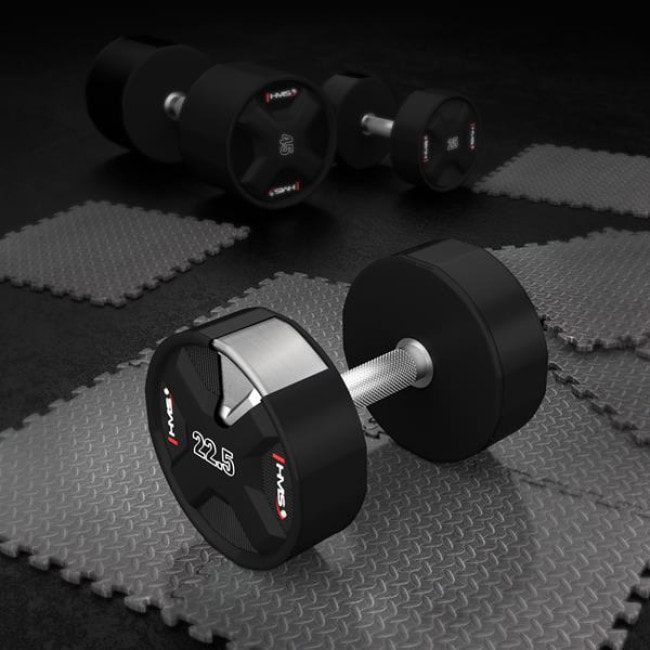 Гантель стальная HMS HPC, 22.5 кг