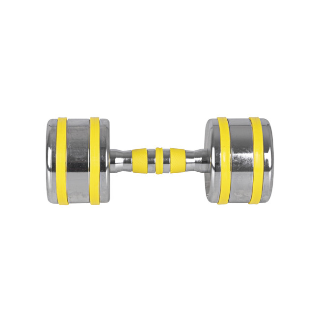 Гантель хромированный inSPORTline Yellsteel 10 кг