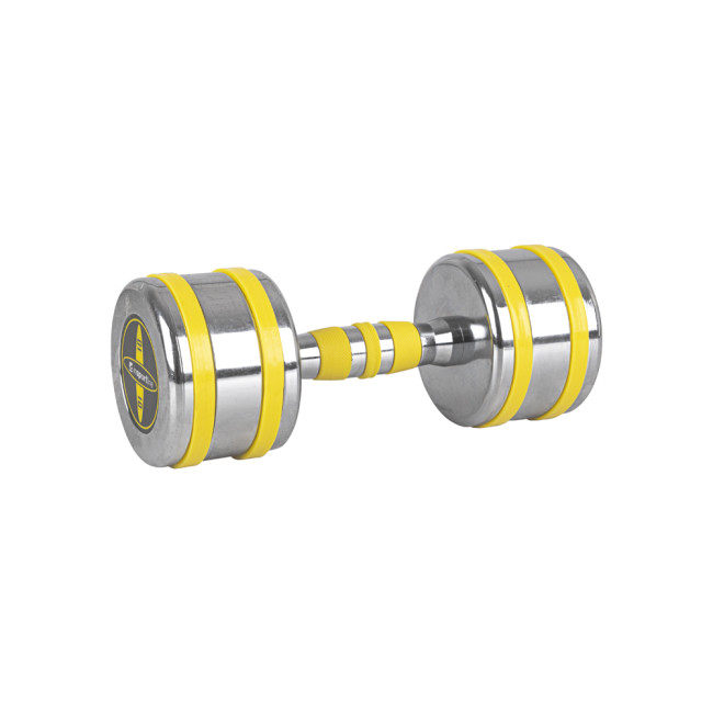 Гантель хромированный inSPORTline Yellsteel 10 кг