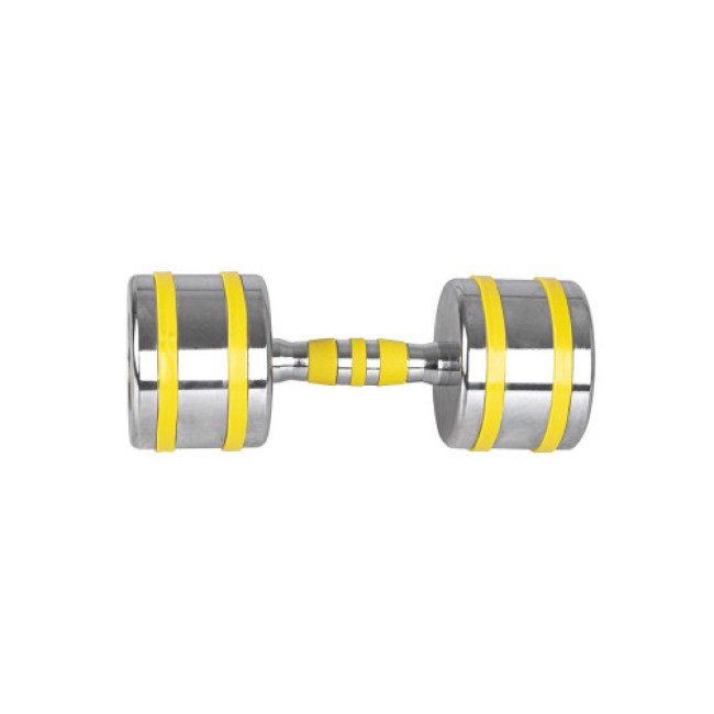 Гантель хромированный inSPORTline Yellsteel 12 кг