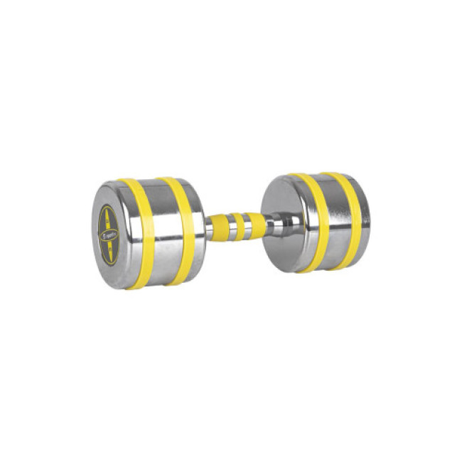 Гантель хромированный inSPORTline Yellsteel 12 кг