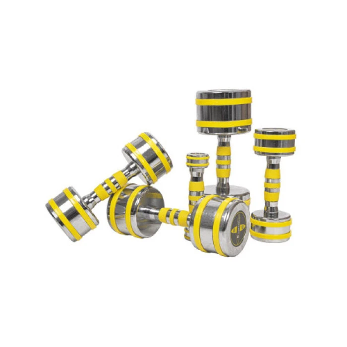 Гантель хромована inSPORTline Yellsteel 12 кг