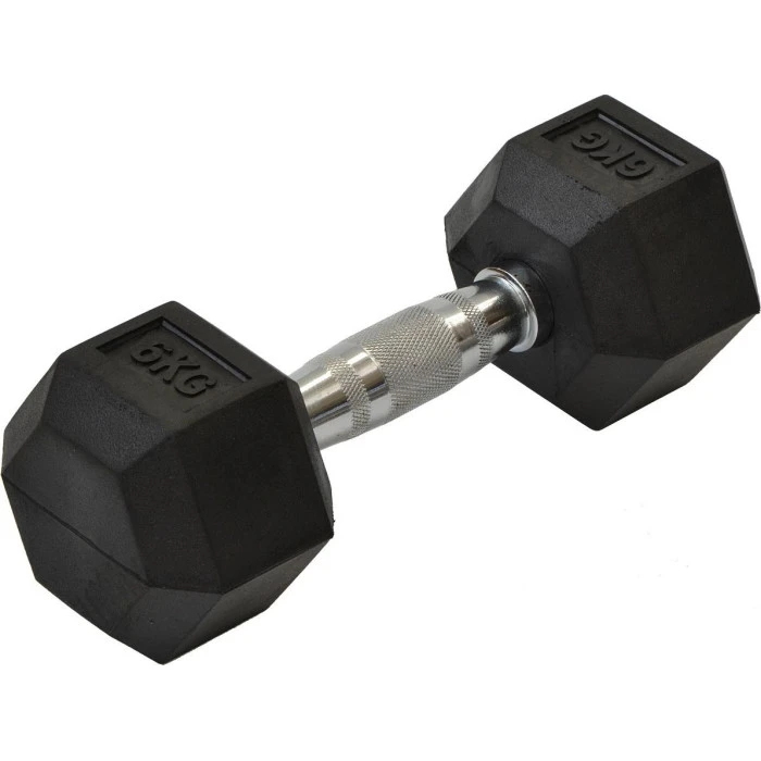 Гантель Eb Fit прорезиненная 1 х 6 кг.