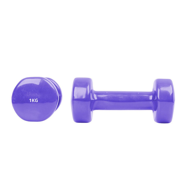 Гантелі вінілові inSPORTline Smoothbell, 2 x 1 кг