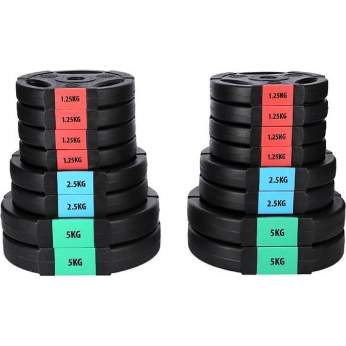 Гантели битумные HMS 2 x 15 кг.