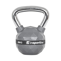 Гиря с резиновым покрытием inSPORTline Kettlebell PU 20 кг
