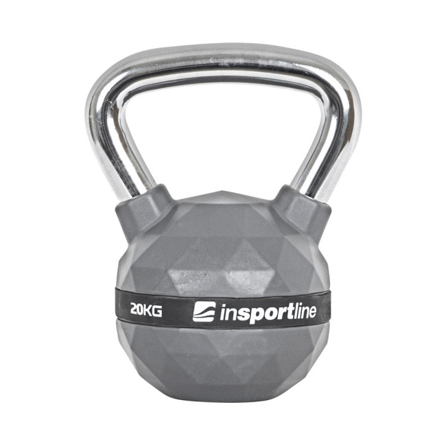 Гиря с резиновым покрытием inSPORTline Kettlebell PU 20 кг