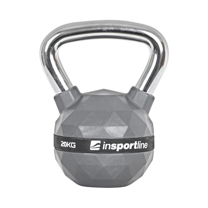Гиря с резиновым покрытием inSPORTline Kettlebell PU 20 кг