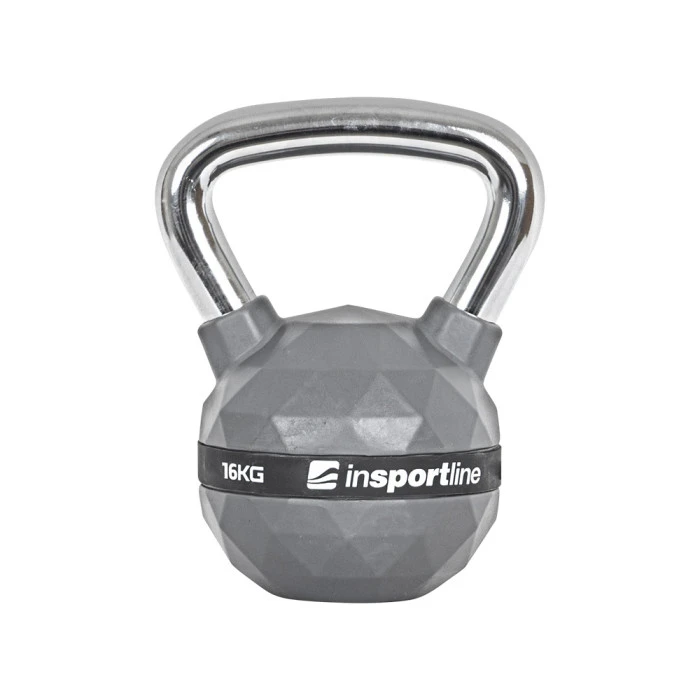 Гиря с резиновым покрытием inSPORTline Kettlebell PU 16 кг