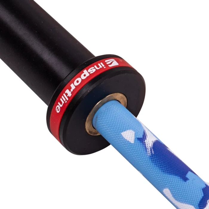 Прямой олимпийский гриф на подшипниках inSPORTline OLYMPIC OB-86 50мм ПВХ до 450кг, без зажимов