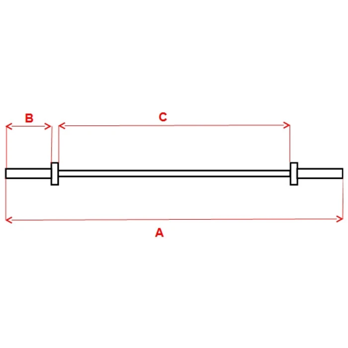 Олімпійська штанга inSPORTline OLYMPIC OB-47G 120cm/50mm Triceps Combo без затискачів
