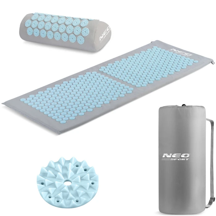Акупунктурный коврик Neo-Sport NS-901 серо-голубой