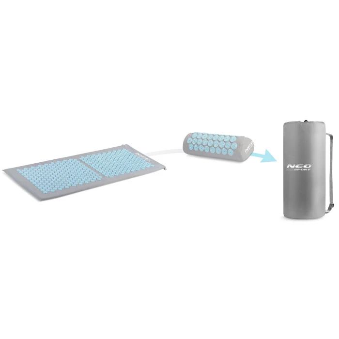 Акупунктурный коврик Neo-Sport NS-901 серо-голубой