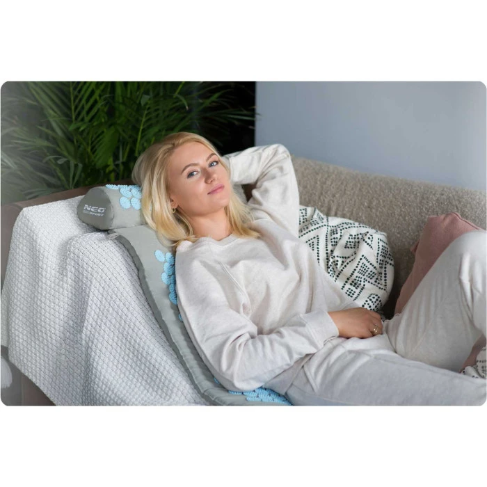 Акупунктурный коврик Neo-Sport NS-901 серо-голубой