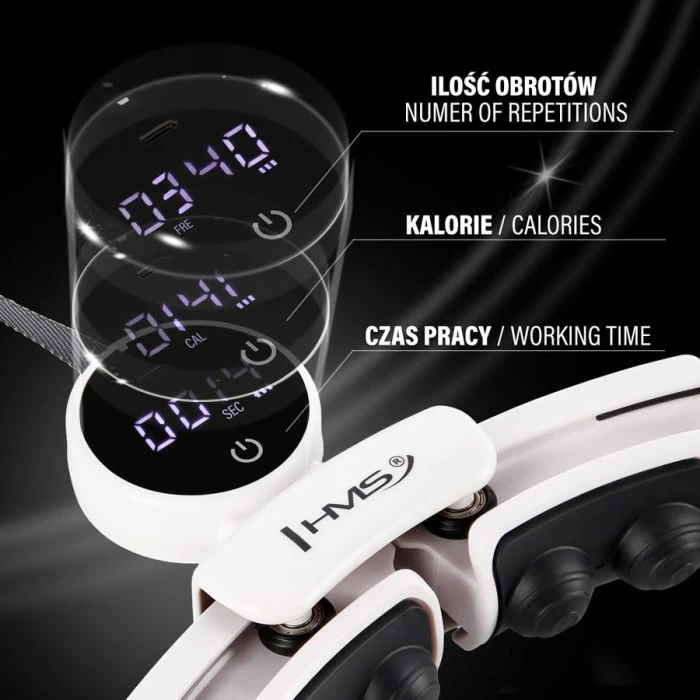 Обруч магнитный с весом HMS HHM16 белый