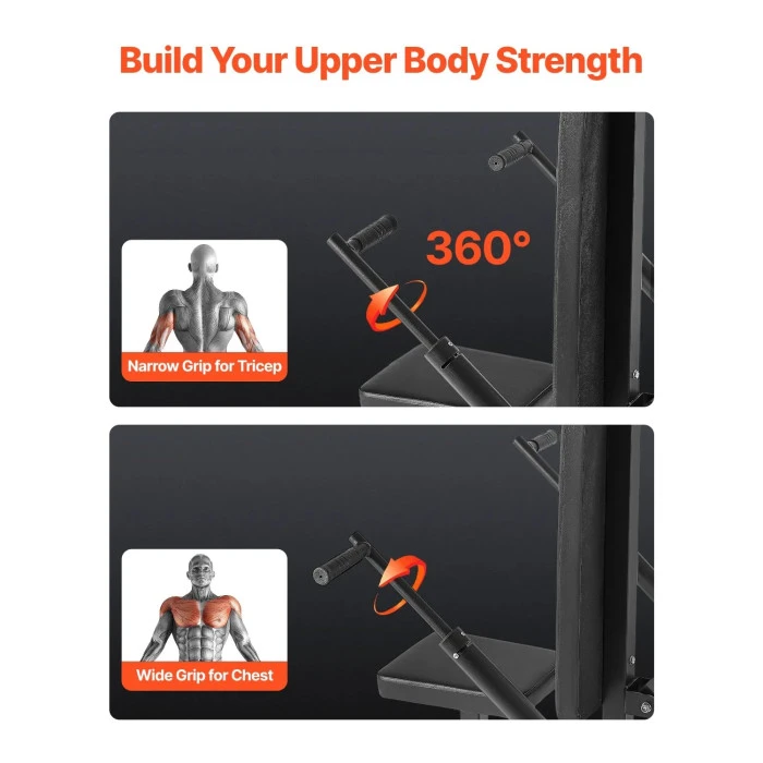 Тренажер для жиму VEVOR 204 кг, чорно-червоний