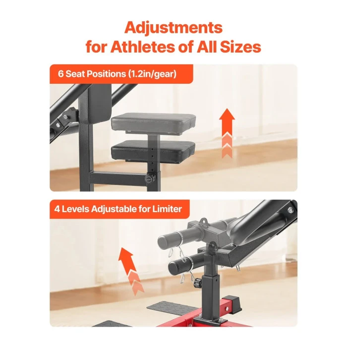 Тренажер для жиму VEVOR 204 кг, чорно-червоний