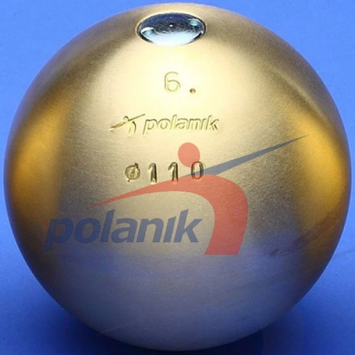 Мяч латунный соревновательный Polanik 6 кг, диам. 110 мм IAAF I-02-0264