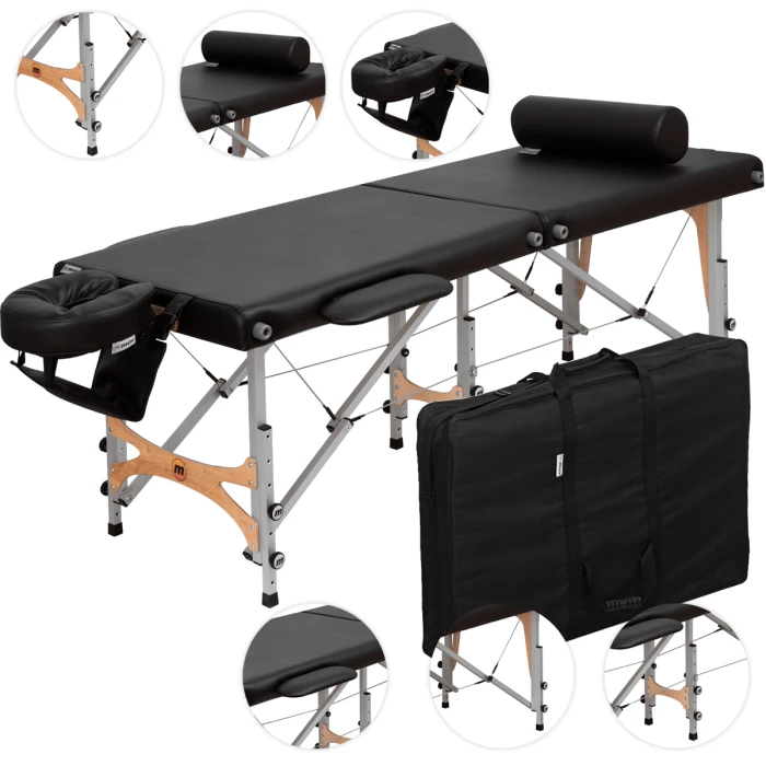 Массажный стол Premium Ultra Alu черный