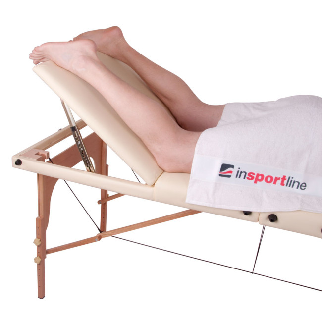 Массажный стол inSPORTline Japane 3-Piece Wooden – кремово-желтый