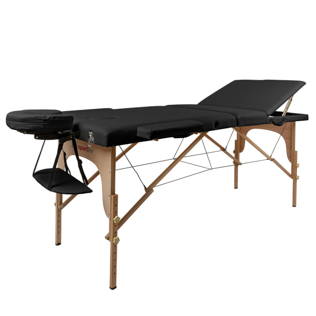 Массажный стол inSPORTline Japane 3-Piece Wooden - черный